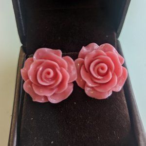 Retro Rose Stud Earrings